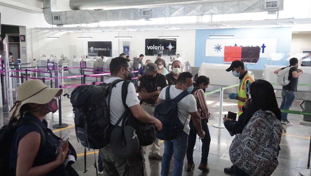 Aeropuerto de Campeche registra la llegada de 278 viajeros en sus terminales