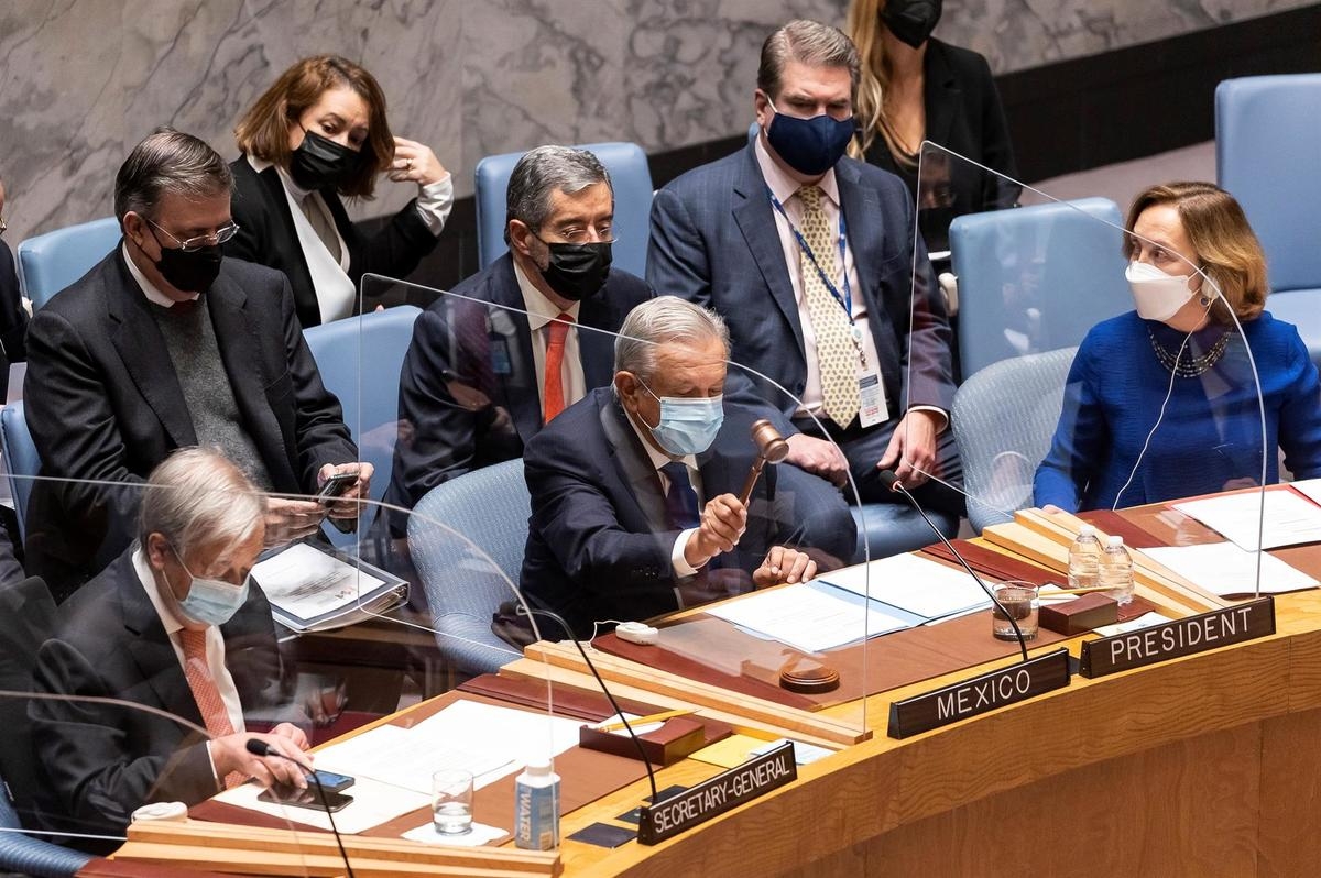 AMLO encabeza sesión del Consejo de Seguridad de la ONU