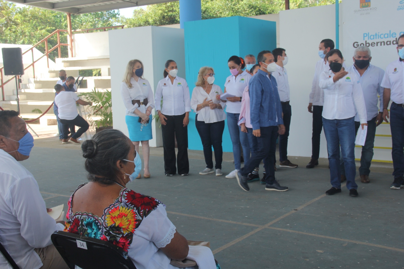 Pese a que las audiencias son para escuchar las necesidades de los quintanarroenses, en Carrillo Puerto recibieron a pocos pobladores