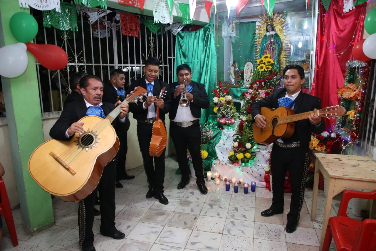 Familias de Mérida celebran el Día de la Virgen de Guadalupe: VIDEO