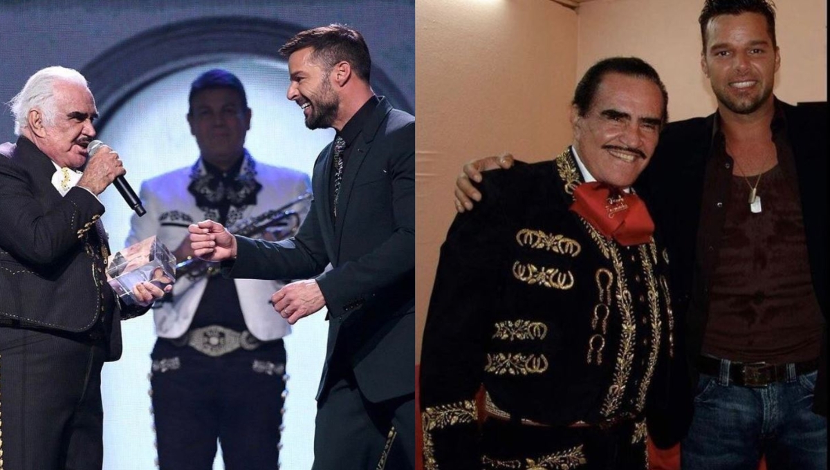 Ricky Martin y Vicente Fernández mantenían una amistad muy cercana. Foto: Twitter @ricky_martin