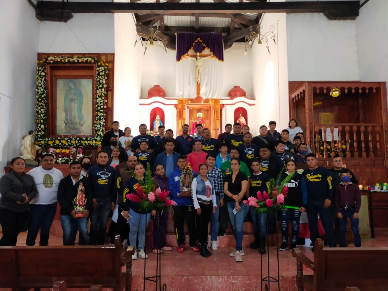 Guadalupanos celebran a la virgen en Palizada