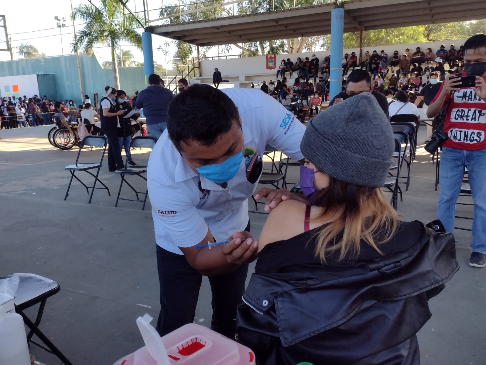 Esperan vacunar a más de 2 mil menores de edad contra el COVID en José María Morelos