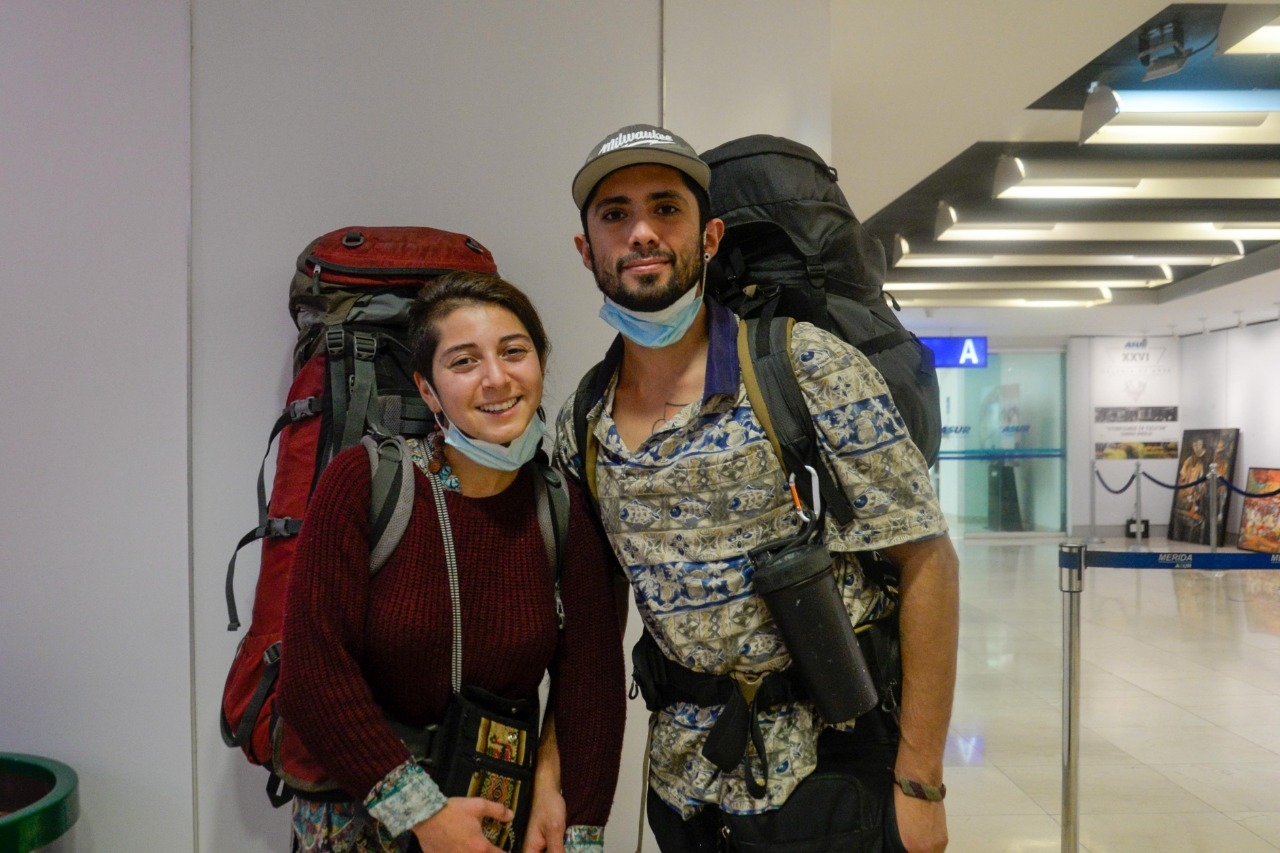 Mochileros de Chile viajan más de 6 mil kilómetros para conocer Mérida