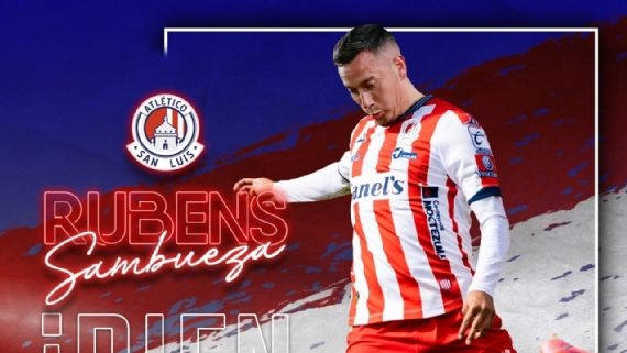 Rubens Sambueza es nuevo jugador del Atlético de San Luis en la Liga MX