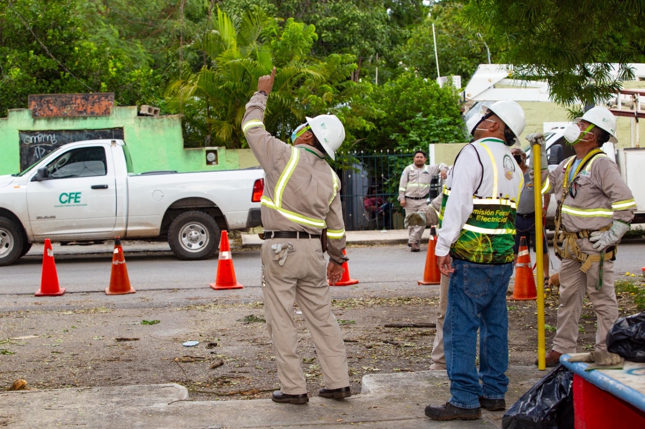 La CFE hará trabajos en Campeche, por ello los cortes de luz