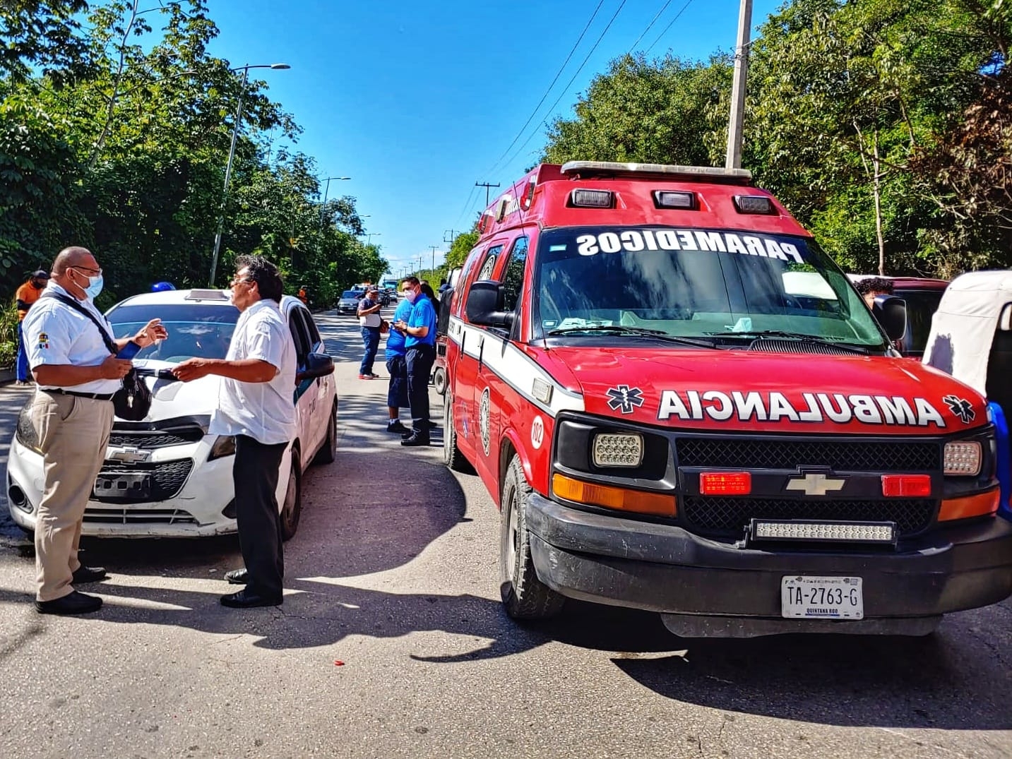 El accidente vehicular ocurrió alrededor del mediodía de este miércoles