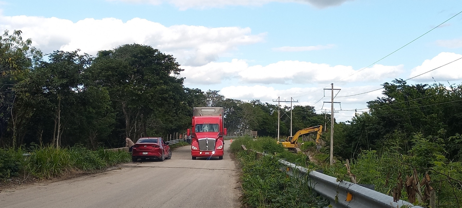 Seduopi Campeche inicia trabajos de reparación en el puente "Miguel Alemán" de Candelaria