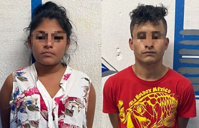 Pareja es detenida con más de 70 dosis de narcóticos en Playa del Carmen