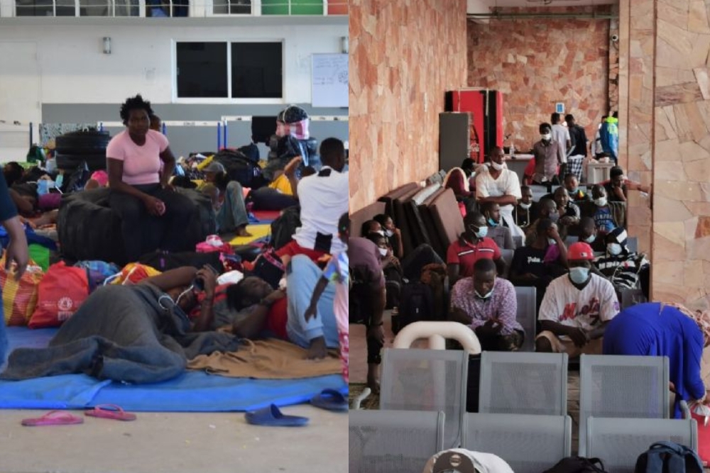 El primer grupo arribó el lunes a Chetumal con 45 migrantes haitianos y ayer fueron 115, que buscan la residencia en México