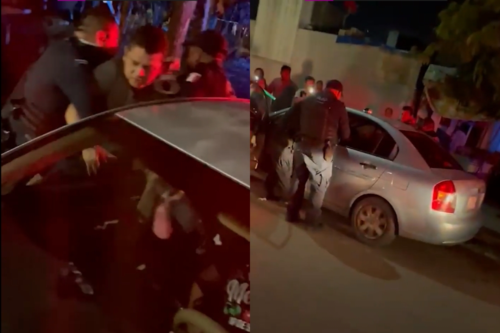 Vecinos captan presunto abuso policiaco en el fraccionamiento La Joya de Cancún: VIDEO