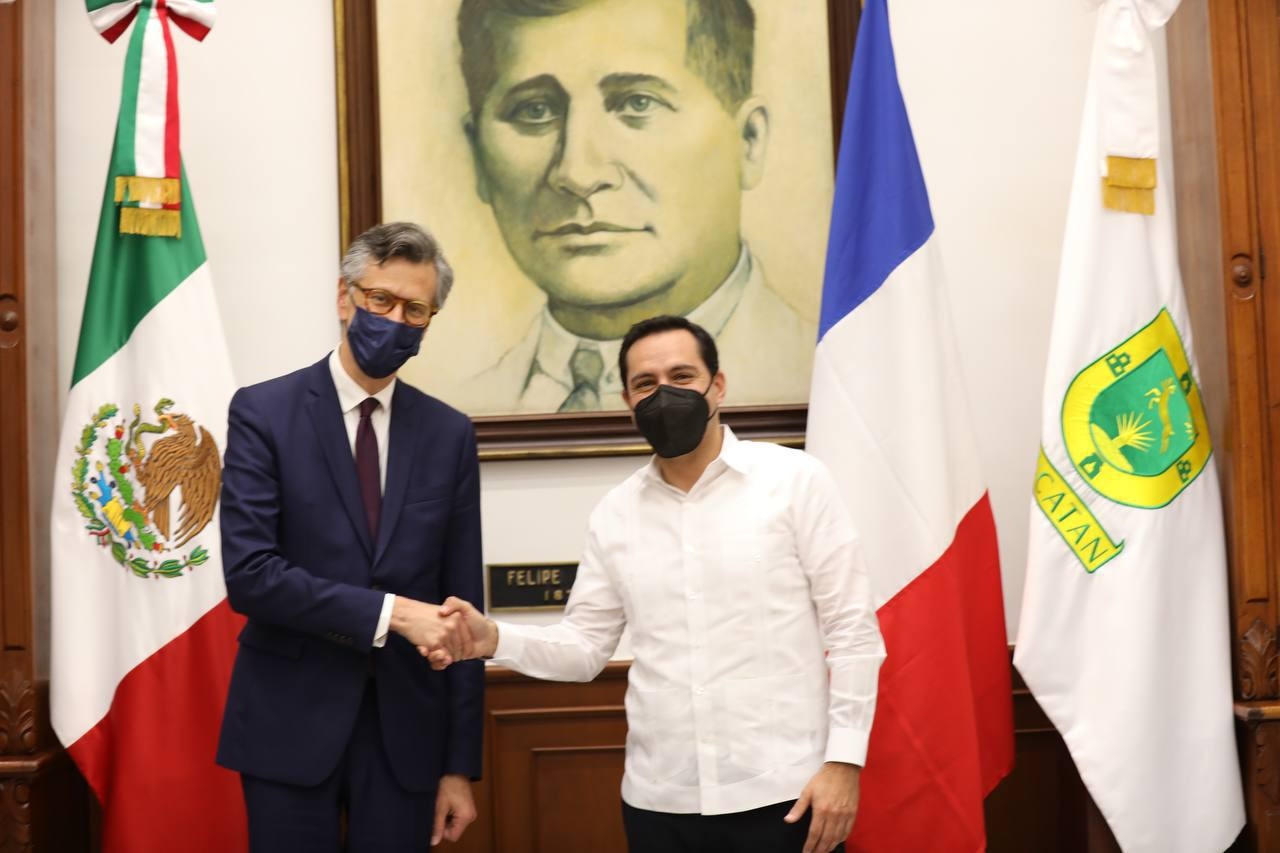 Mauricio Vila establece acuerdos con Francia para mejora educativa en Yucatán