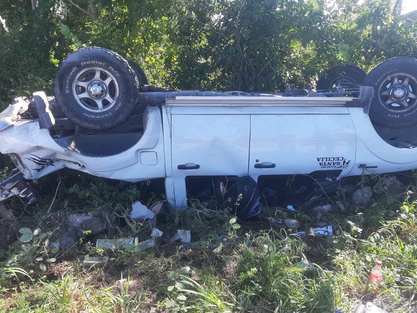 Choque automovilístico deja dos personas heridas en la Carretera Federal Mérida-Motul