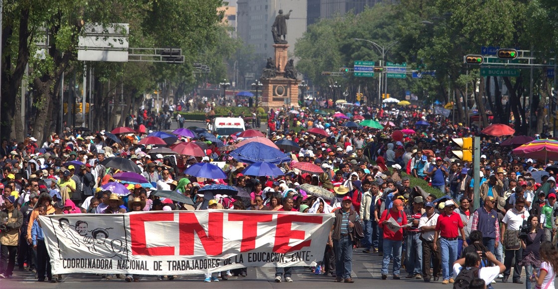Maestros del CNTE anuncian marchas en la Ciudad de México