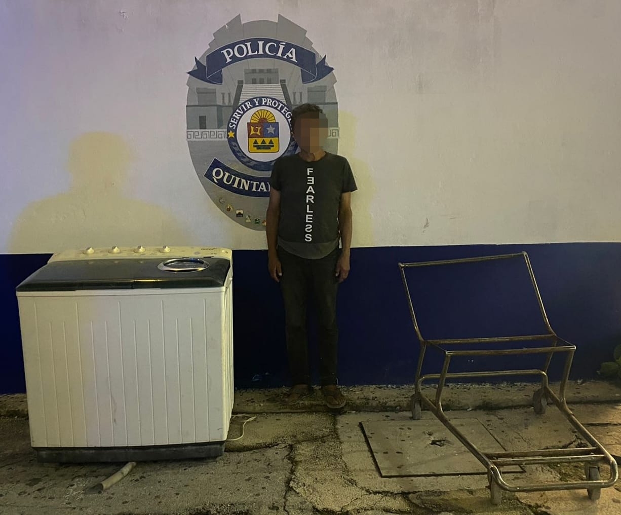 Hombre roba una lavadora en una casa de la SM 224 de Cancún, ya fue detenido