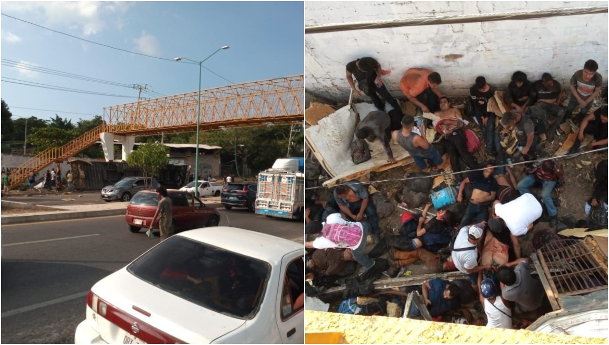 Tráiler con migrantes vuelca en Chiapas; se reportan más de 40 lesionados