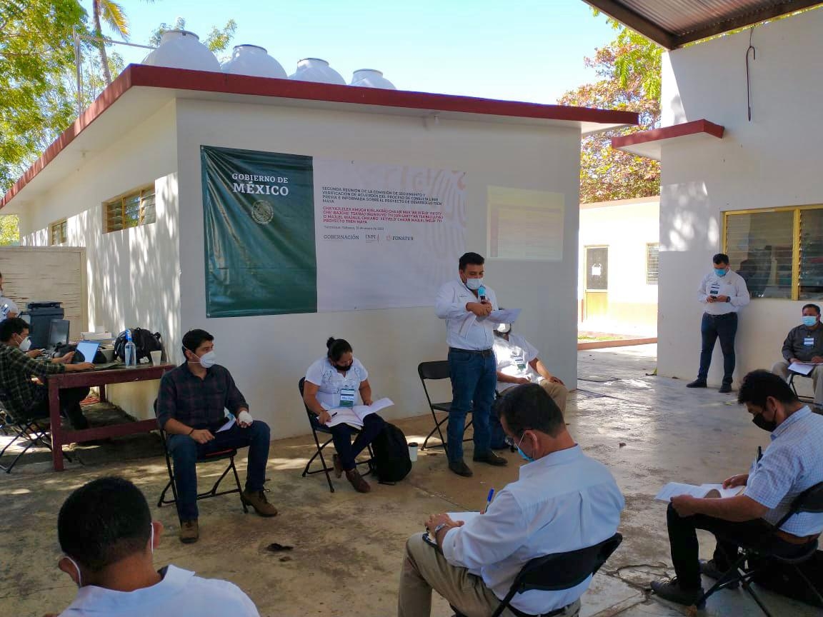 Tren Maya: realizan asamblea de seguimiento a consulta indígena en Tenosique, Tabasco