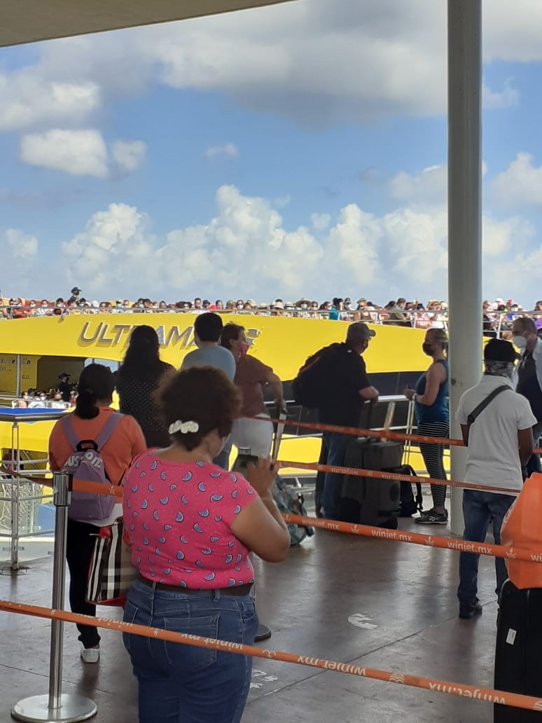 Ferrys de Cozumel incumplen con medidas restrictivas por Semáforo Naranja