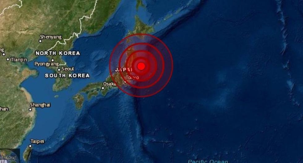 Aquí se ubicó el epicentro del terremoto de hoy en Japón