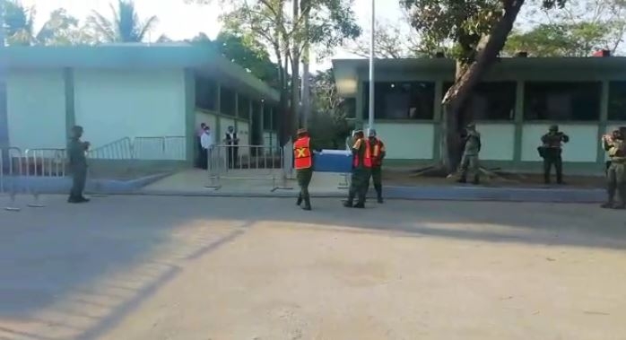Vacunas anticovid llegan al Décimo Batallón Militar en Campeche