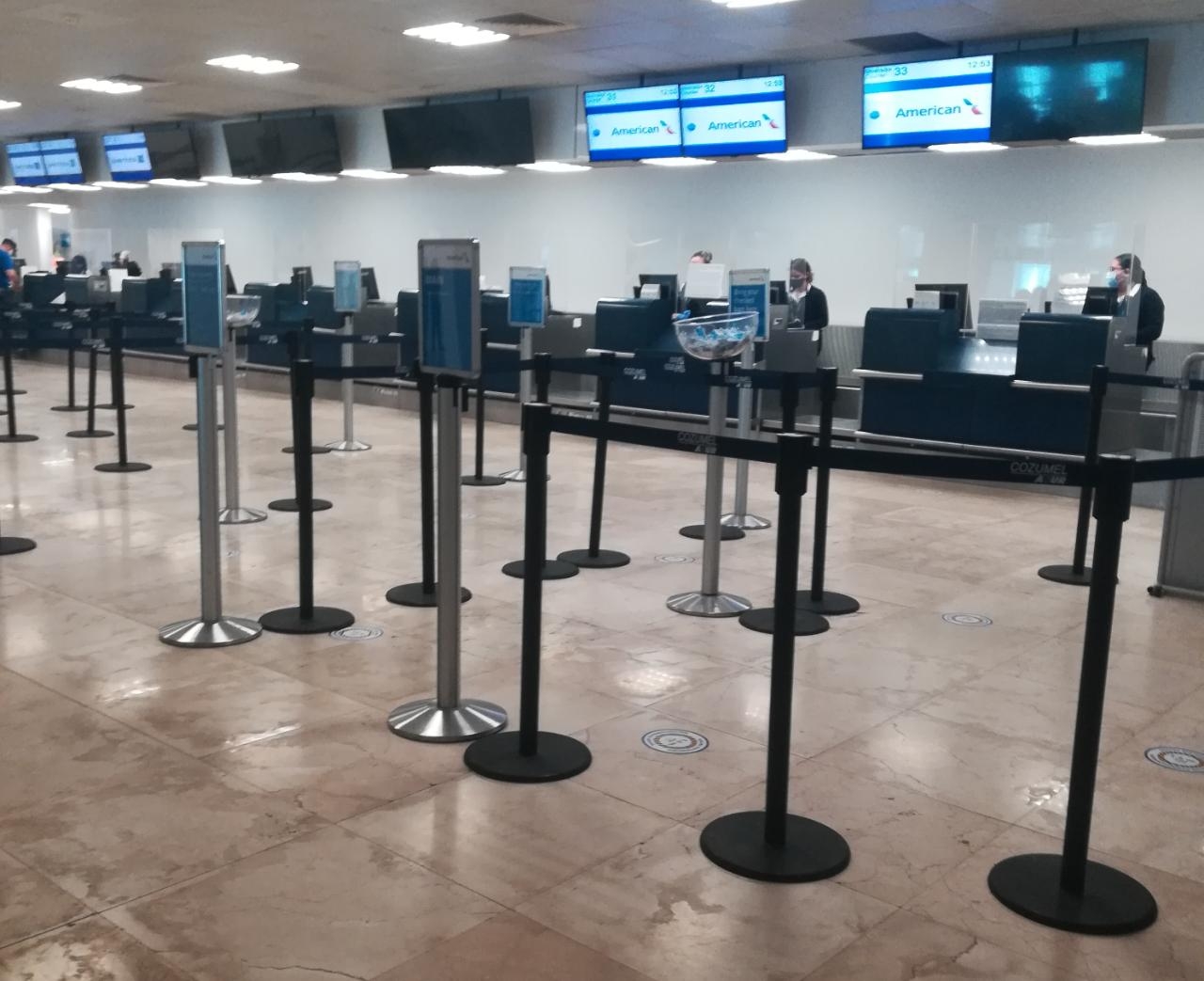 Aeropuerto Internacional de Cozumel mantiene operaciones con normalidad