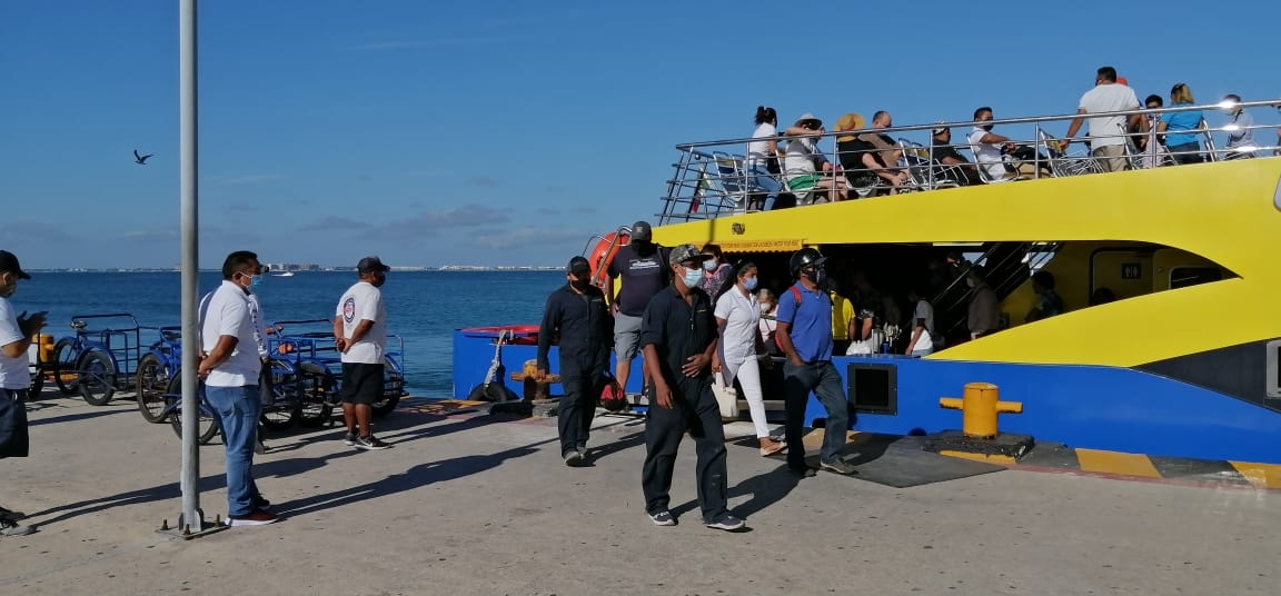 Cruce Marítimo entre Cancún e Isla Mujeres, sin suspensión de actividades