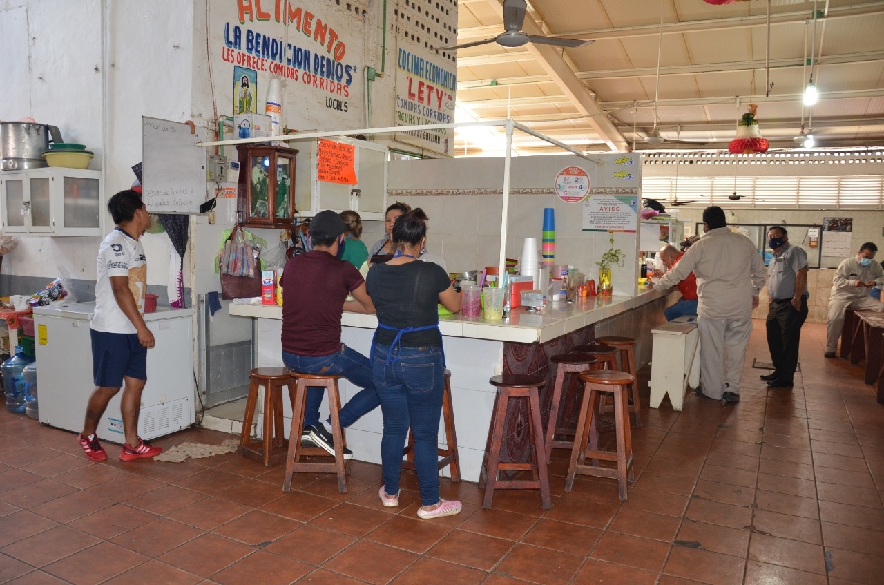 El Mercado Morelos registra una movilidad moderada en Ciudad del Carmen