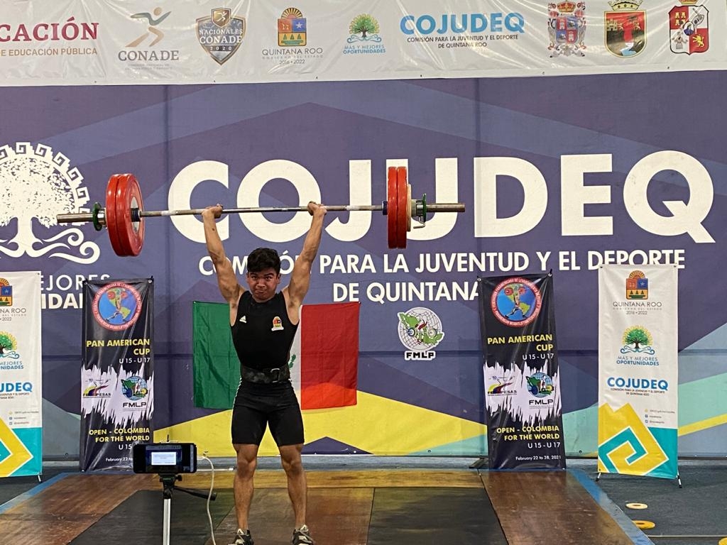 Pesista quintanarroense da triple medalla de oro a México en Copa Panamericana
