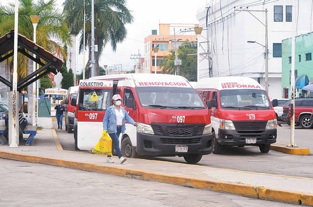 Transporte público, principal punto de contagio de COVID-19 en Ciudad del Carmen