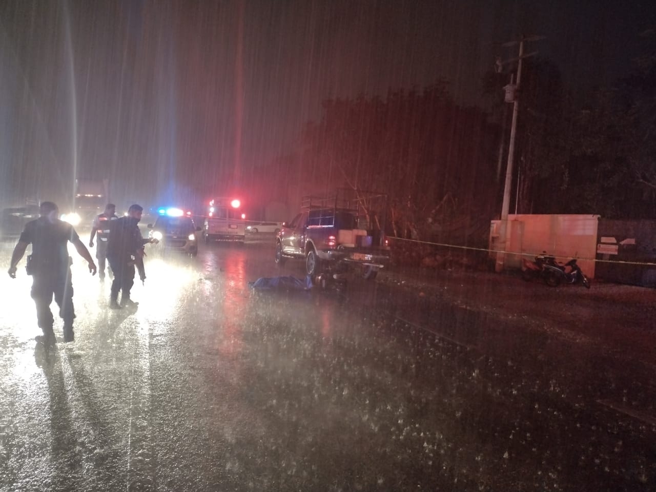 Muere motociclista tras choque en la carretera Tulum-Felipe Carrillo Puerto
