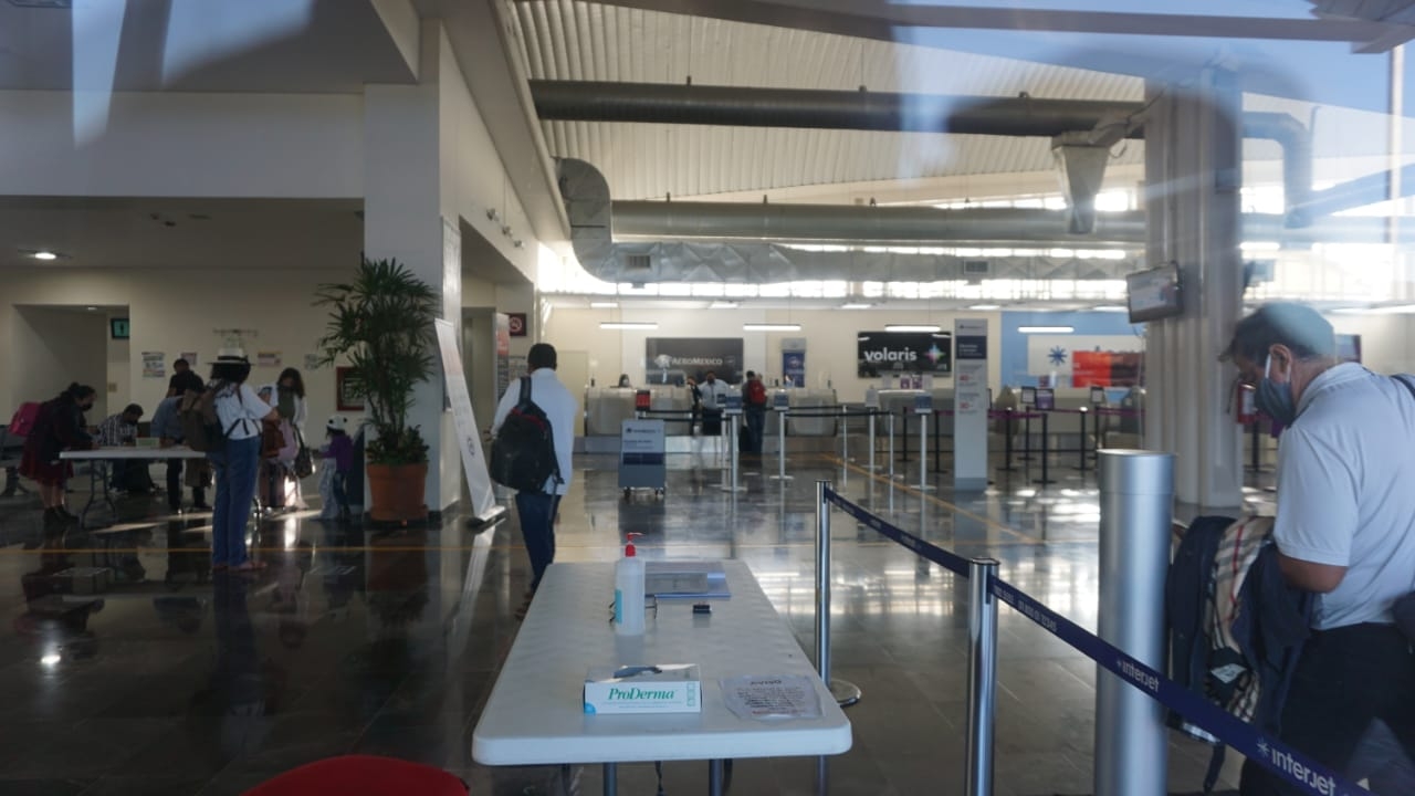 Aeropuerto de Campeche registra baja afluencia durante inicio de mes