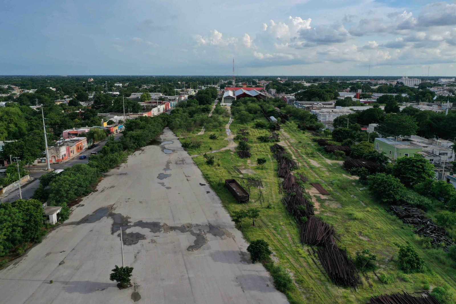 Los terrenos de La Plancha estaba proyectado para albergar al proyecto del Tren Maya, incluso se proyectó un paso elevado