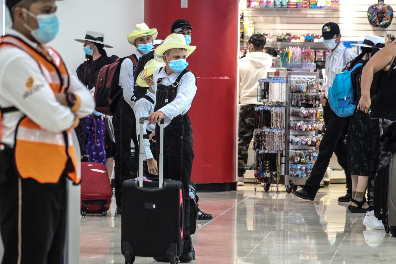 Los menonitas hicieron escala en el aeropuerto de Cancún y se dirigían a Perú