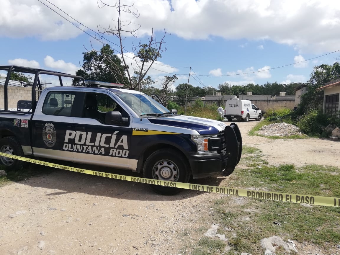 Hallan cadáver embolsado en colonia La Unión en la Región 259 de Cancún