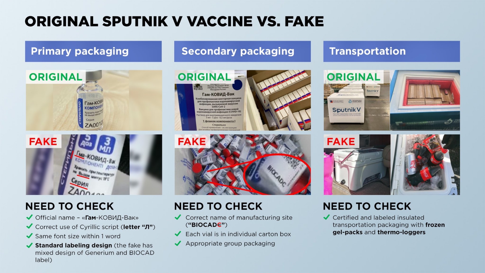 Vacunas Sputnik V decomisadas en Campeche son falsas: Rusia
