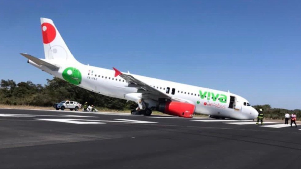Avión de Aerobús sufre accidente en el aeropuerto de Puerto Vallarta: VIDEO