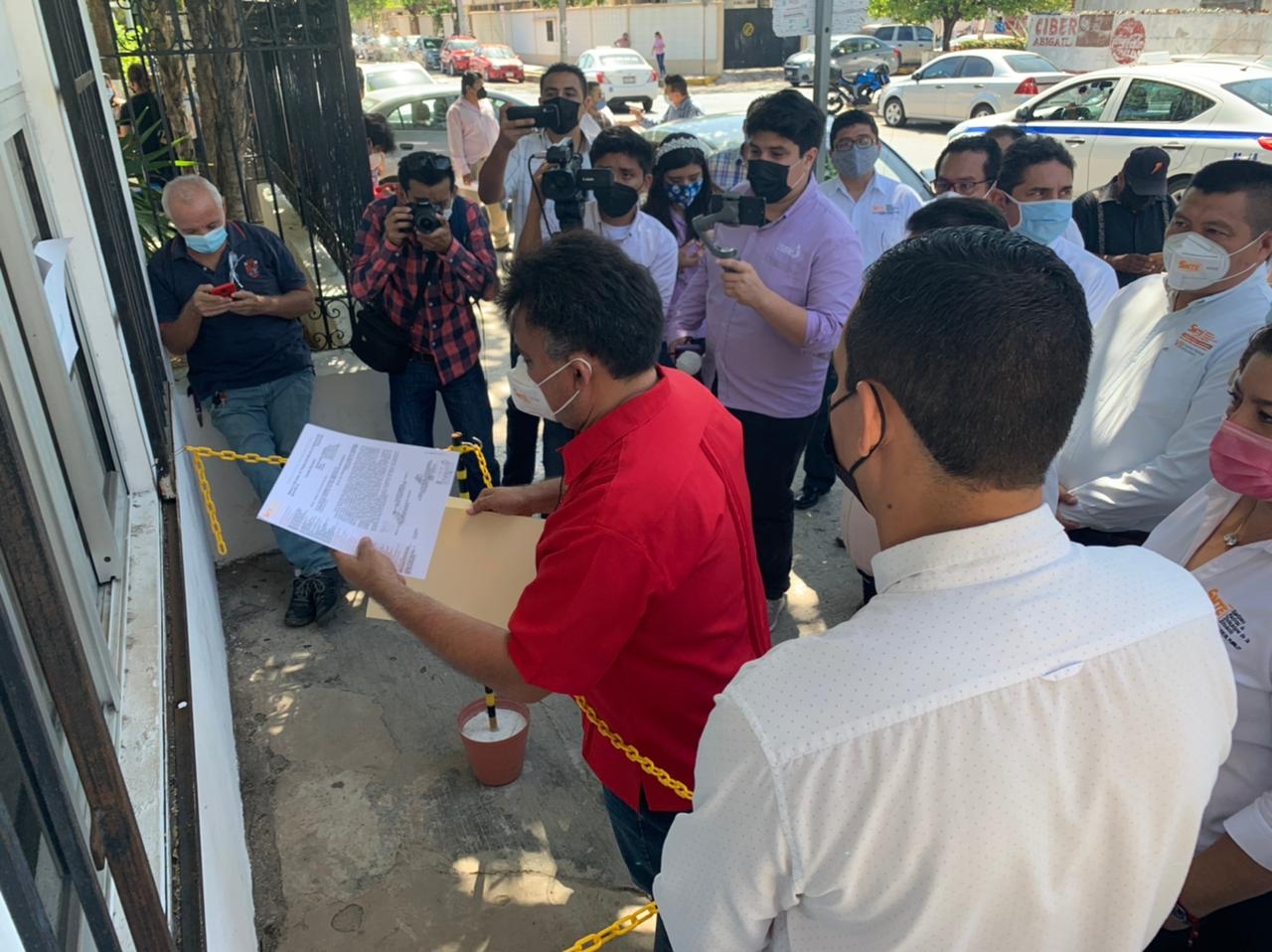 Trabajadores del SNTE piden se alargue el plazo de preinscripciones en Mérida