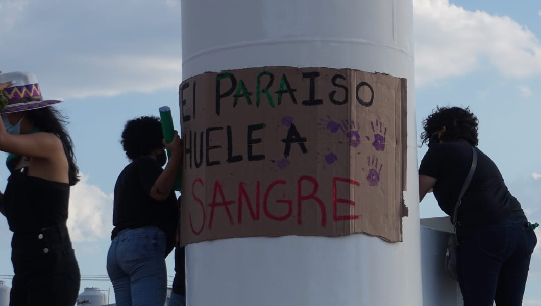 Feministas de Campeche piden justicia por Victoria, mujer asesinada en Tulum
