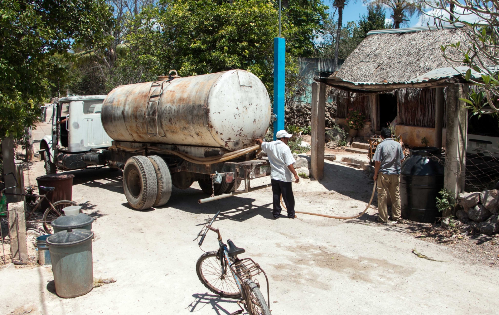 Denuncian escasez de agua, tras avería de bomba en Tipikal, Yucatán