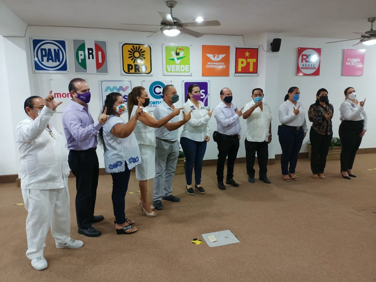 Partido Encuentro Solidario registra sus candidaturas en Quintana Roo