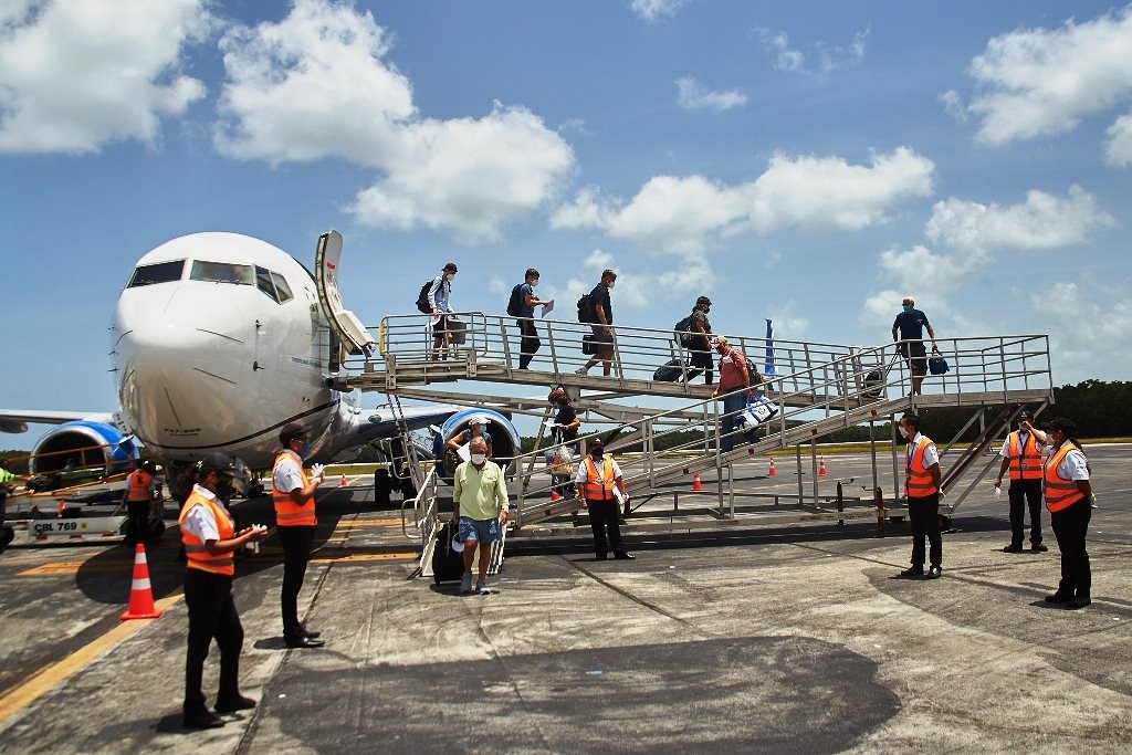 Más de 500 pasajeros arriban al Aeropuerto Internacional de Cozumel
