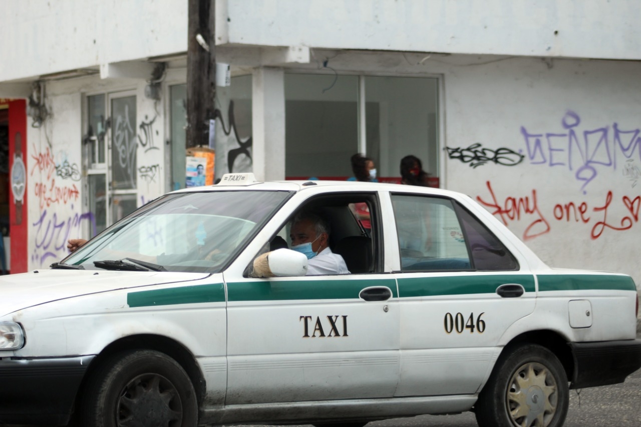 Está mañana fue reportado el robo de otro taxi en Cancún, Quintana Roo