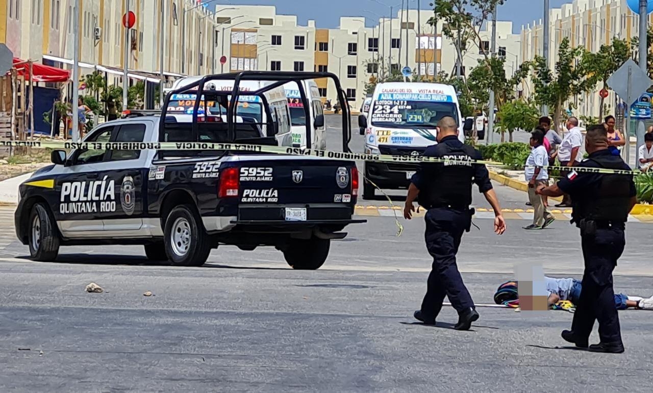 El hombre fue asesinado con varios impactos de arma de fuego en el fraccionamiento Cielo Nuevo en Cancún