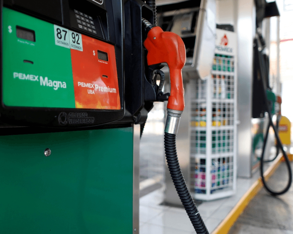 El precio promedio de la gasolina del diésel en 21.71 pesos