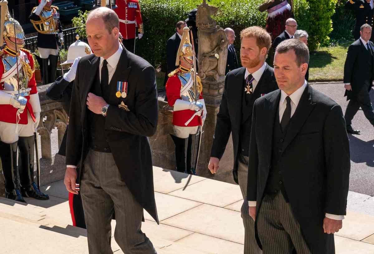 William y Harry se reencuentran durante el funeral del príncipe Felipe