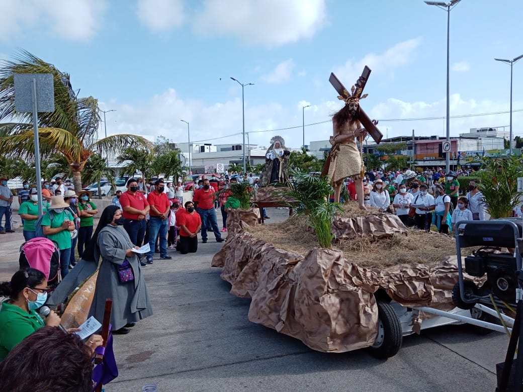 Semana Santa 2021: Celebran Viacrucis en Ciudad del Carmen