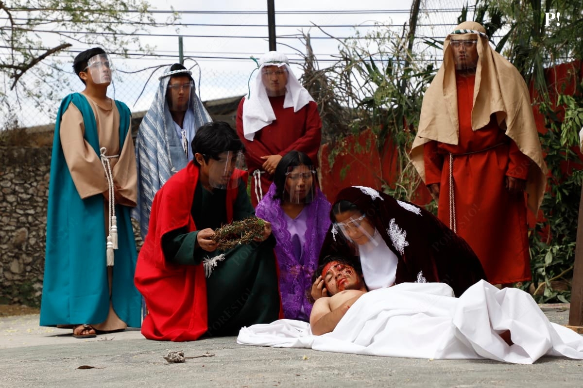 Celebran 40 años de la Pasión de Cristo en Acanceh, Yucatán