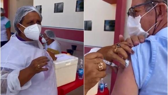 Enfermera afirma utilizar la misma jeringa para vacunar contra COVID-19: VIDEO