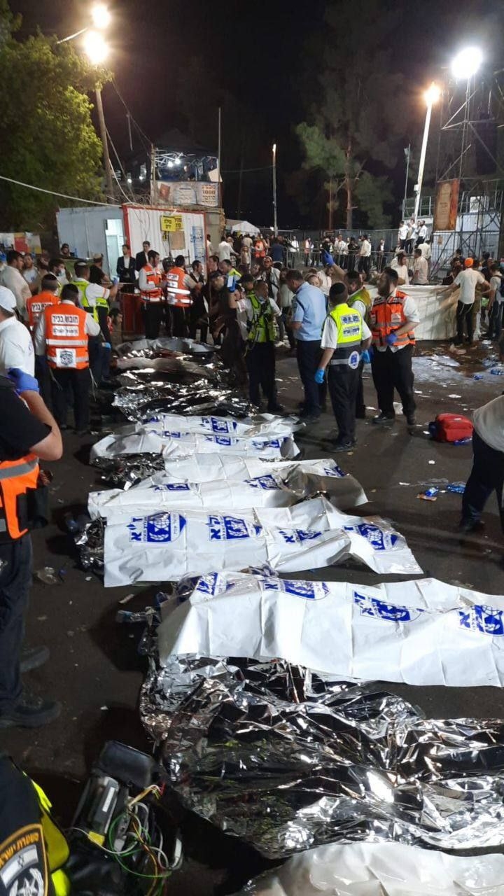 Estampida en Israel: Mueren al menos 38 personas y reportan más de 100 heridos