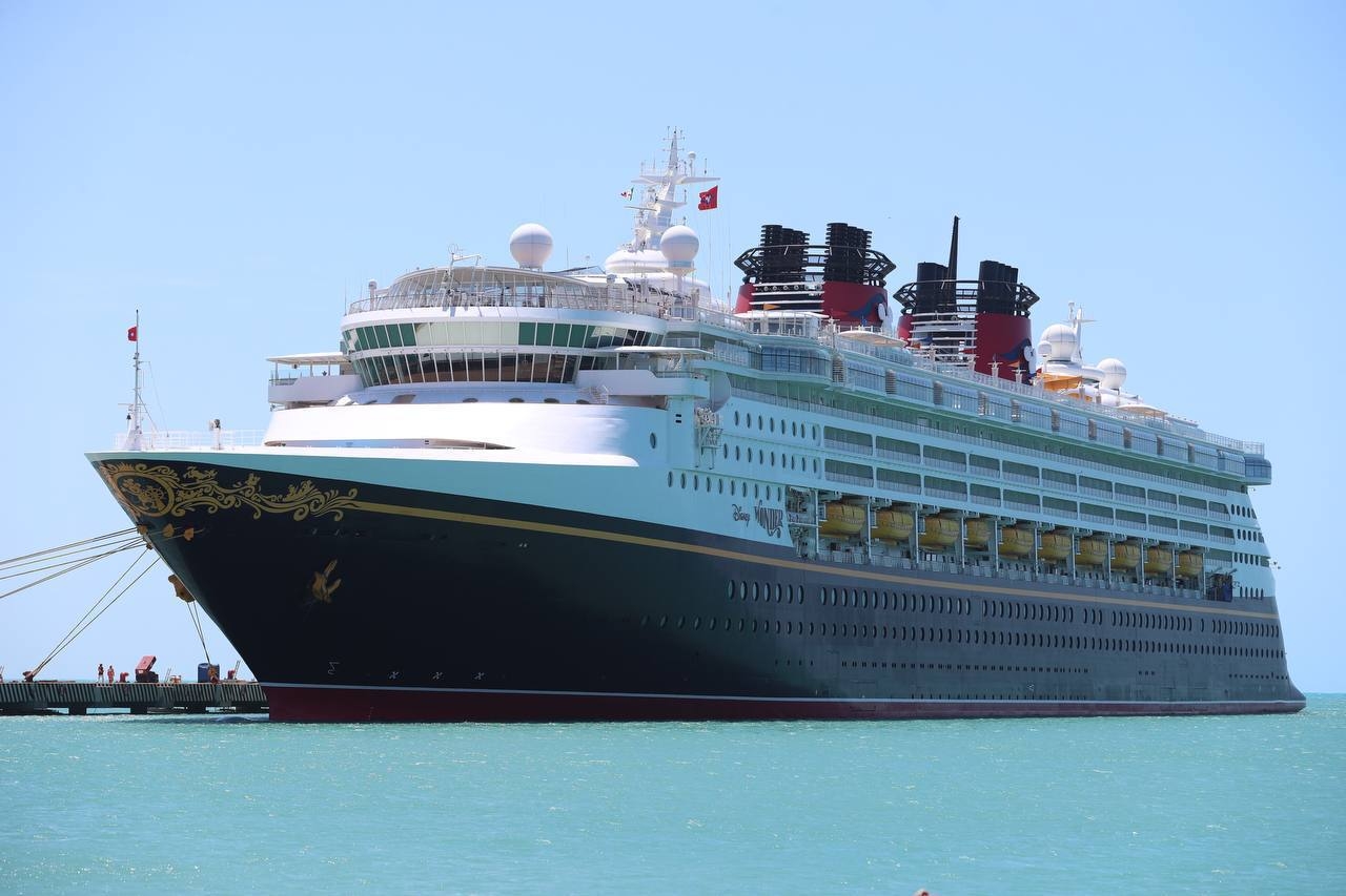 Crucero 'Disney Wonder' arriba a Progreso, Yucatán